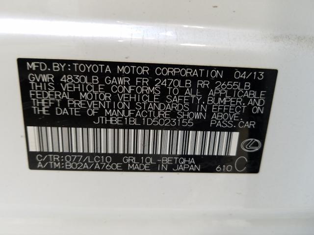 2013 LEXUS GS 350 JTHBE1BL1D5023155