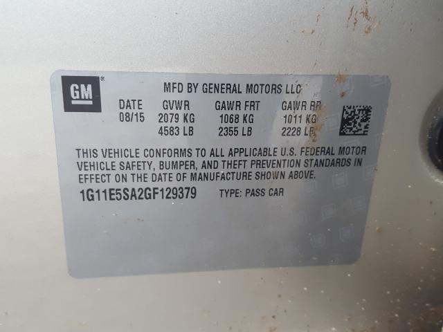 2016 CHEVROLET MALIBU LIM 1G11E5SA2GF129379
