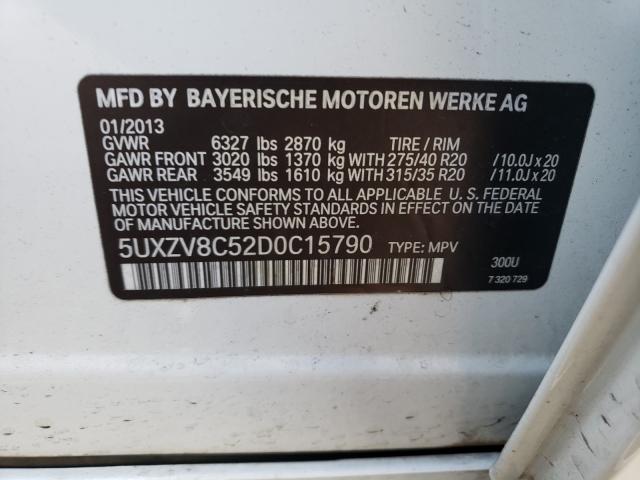 2013 BMW X5 XDRIVE5 5UXZV8C52D0C15790