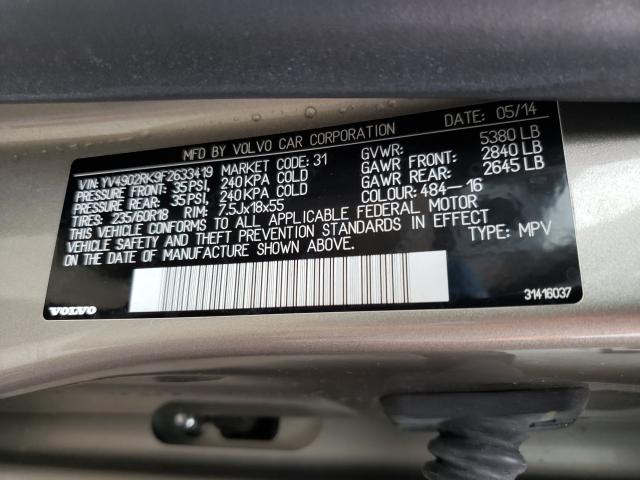 2015 VOLVO XC60 YV4902RK9F2633419
