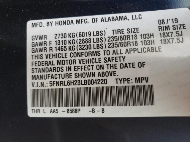 2020 HONDA ODYSSEY LX 5FNRL6H23LB004220