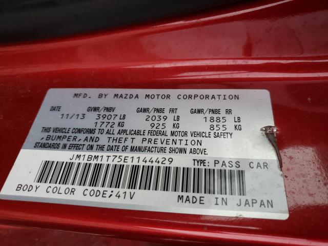 2014 MAZDA 3 SV JM1BM1T75E1144429