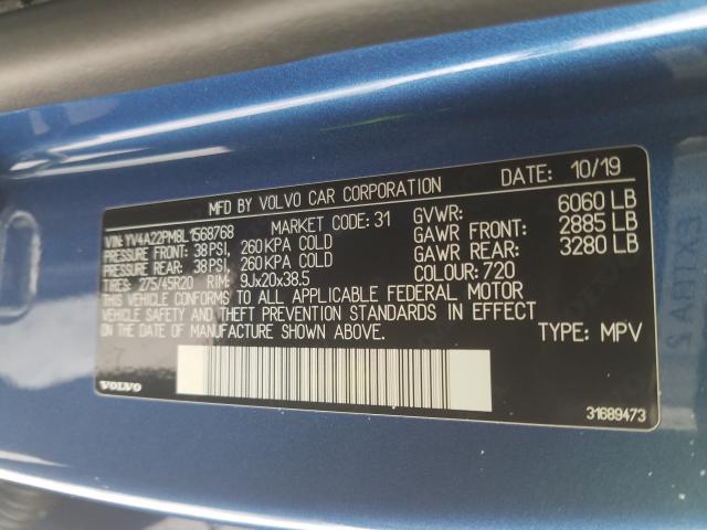 2020 VOLVO XC90 T6 R- YV4A22PM8L1568768