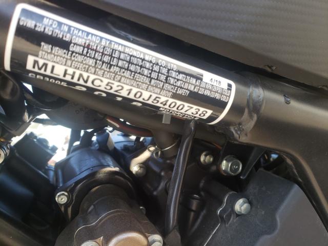 2018 HONDA CB300 F MLHNC5210J5400738