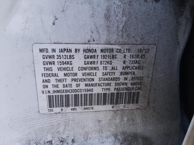2013 HONDA FIT JHMGE8H30DC015940