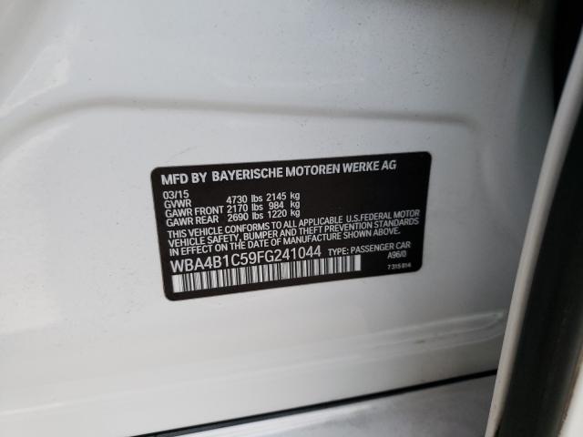 2015 BMW 435 I GRAN WBA4B1C59FG241044