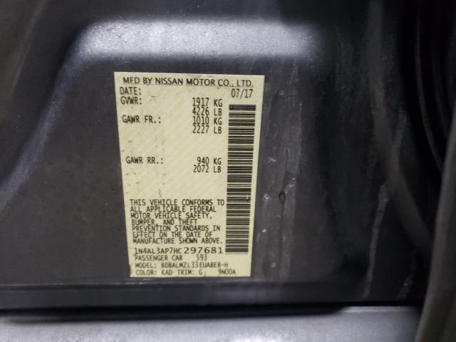 2017 NISSAN ALTIMA 2.5 1N4AL3AP7HC297681