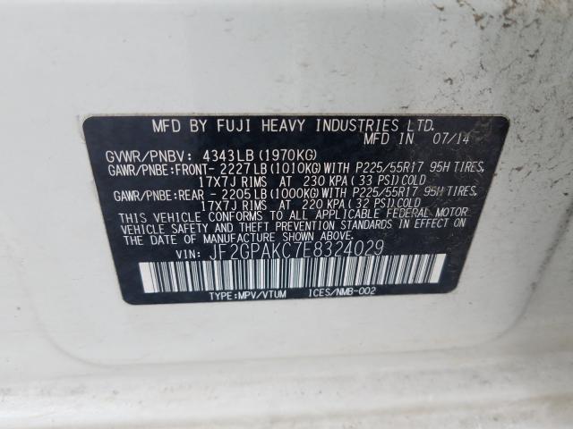 2014 SUBARU XV CROSSTR JF2GPAKC7E8324029