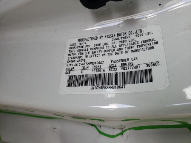 2015 INFINITI Q60 BASE JN1CV6FEXFM810647