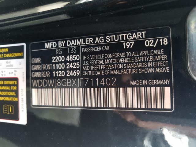 2018 MERCEDES-BENZ C 63 AMG WDDWJ8GBXJF711402