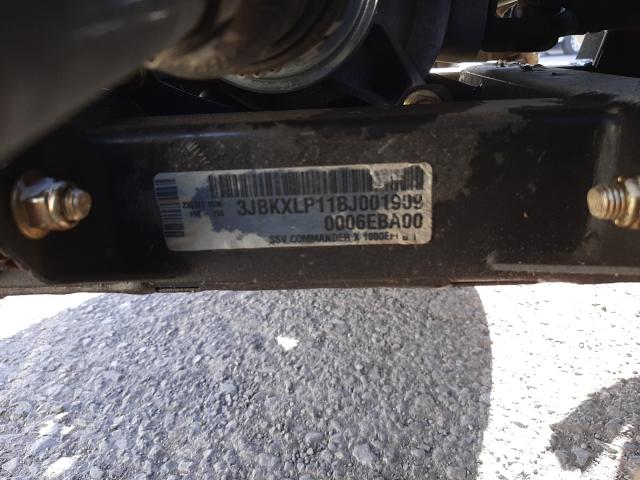 2011 CAN-AM COMMANDER 3JBKXLP11BJ001909