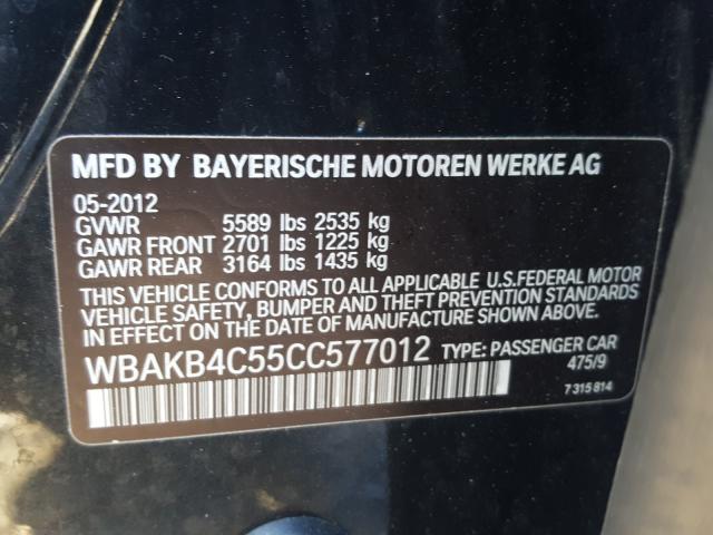 2012 BMW 740 LI WBAKB4C55CC577012