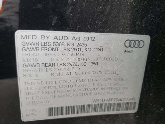 2013 AUDI Q5 PREMIUM - WA1LFAFP7DA017345