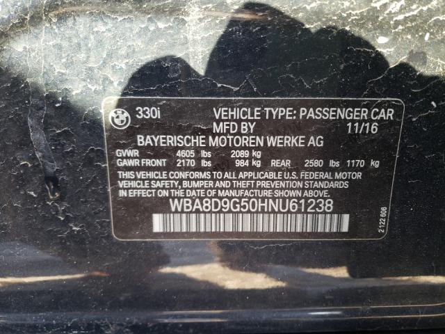 2017 BMW 330 XI WBA8D9G50HNU61238