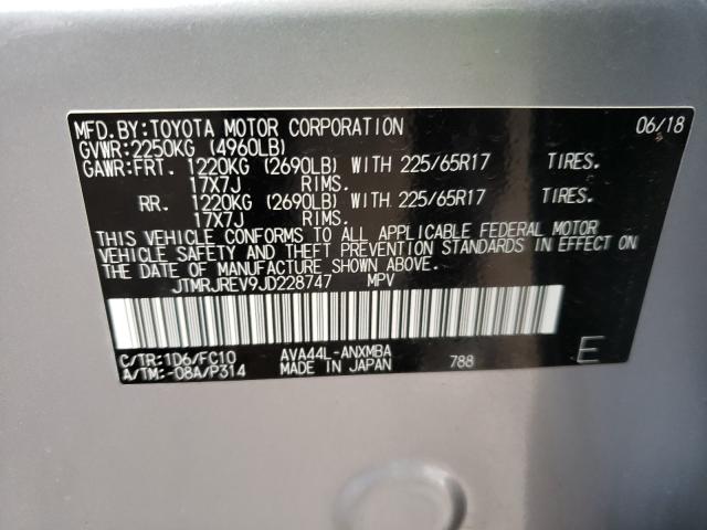 2018 TOYOTA RAV4 HV LE JTMRJREV9JD228747