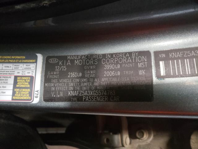 2016 KIA FORTE SX KNAFZ5A3XG5574783