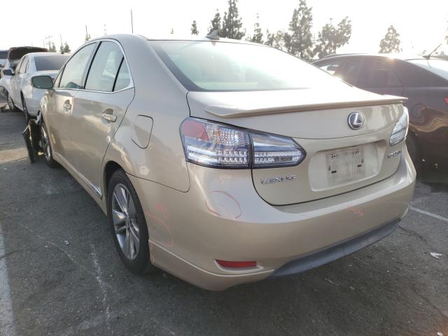 2010 LEXUS HS 250H JTHBB1BA4A2026572