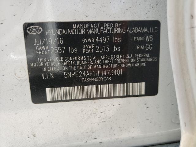 2017 HYUNDAI SONATA SE 5NPE24AF1HH473401