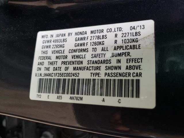 2014 ACURA RLX JH4KC1F35EC002452