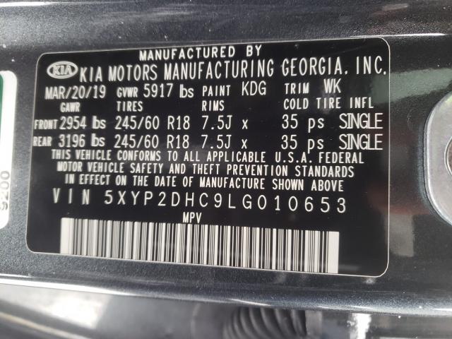 2020 KIA TELLURIDE 5XYP2DHC9LG010653