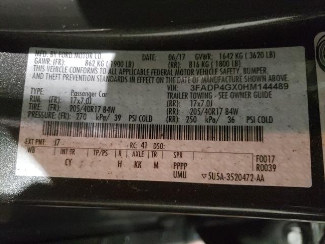 2017 FORD FIESTA ST 3FADP4GX0HM144489