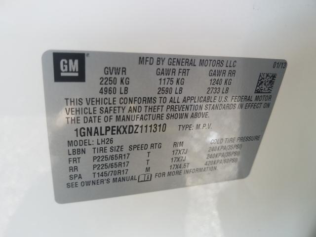 2013 CHEVROLET EQUINOX LT 1GNALPEKXDZ111310