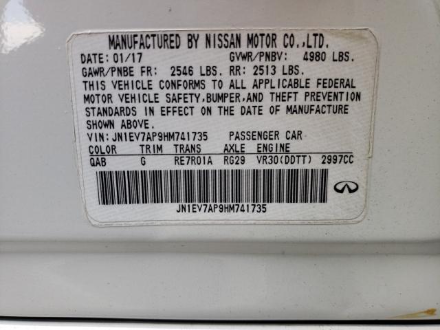 2017 INFINITI Q50 JN1EV7AP9HM741735