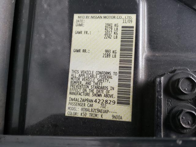 2010 NISSAN ALTIMA BAS 1N4AL2AP9AN422829