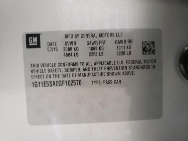 2016 CHEVROLET MALIBU LIM 1G11E5SA0GF102570