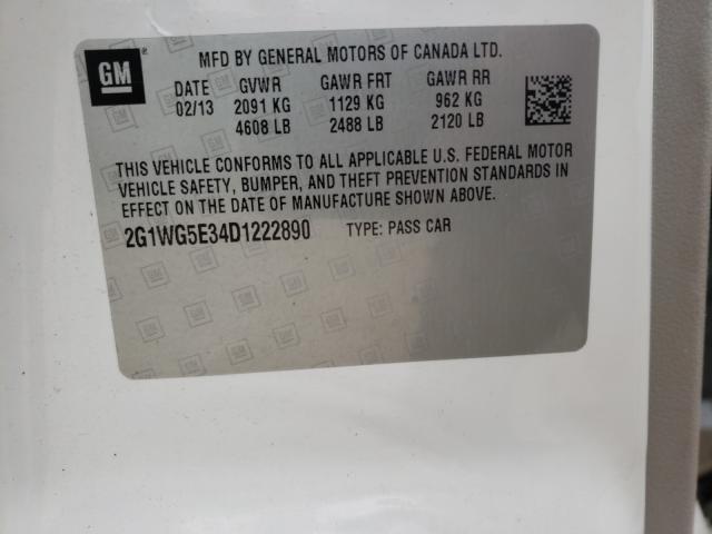 2013 CHEVROLET IMPALA LT 2G1WG5E34D1222890