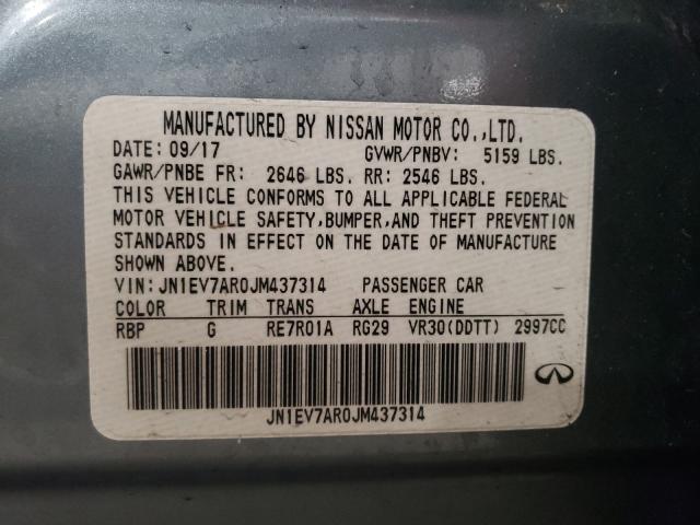 2018 INFINITI Q50 LUXE JN1EV7AR0JM437314