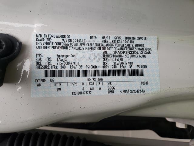2013 FORD FOCUS TITA 1FADP3N23DL121348