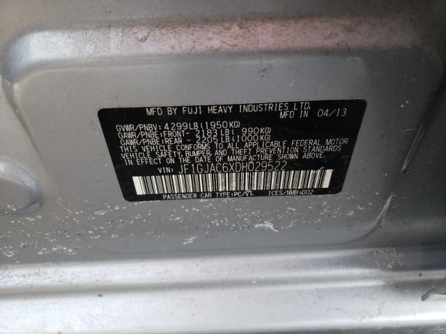 2013 SUBARU IMPREZA PR JF1GJAC6XDH029522