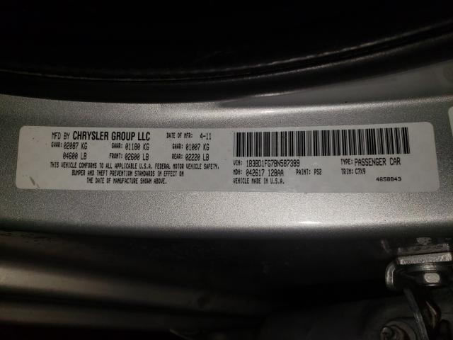 2011 DODGE AVENGER MA 1B3BD1FG7BN587389
