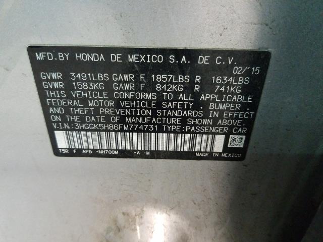 2015 HONDA FIT EX 3HGGK5H86FM774731