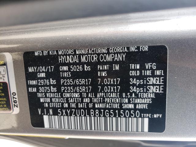 2018 HYUNDAI SANTA FE S - 5XYZUDLB8JG515050