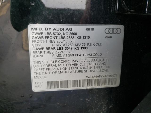 2018 AUDI SQ5 PREMIU WA1A4AFYXJ2208074