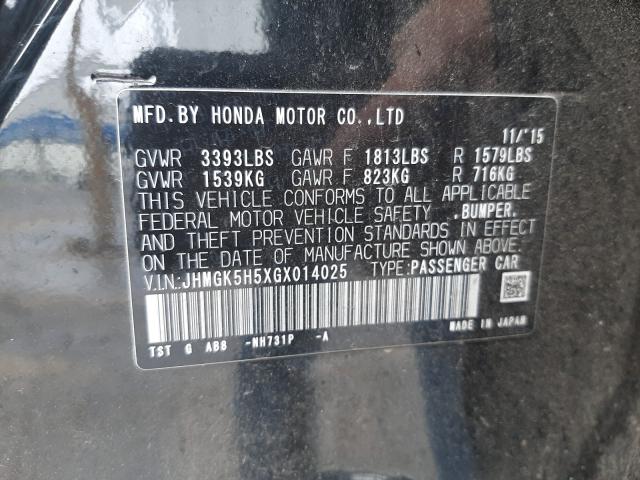 2016 HONDA FIT LX JHMGK5H5XGX014025