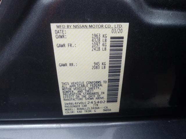 2020 NISSAN ALTIMA PLA 1N4BL4FV0LC245402