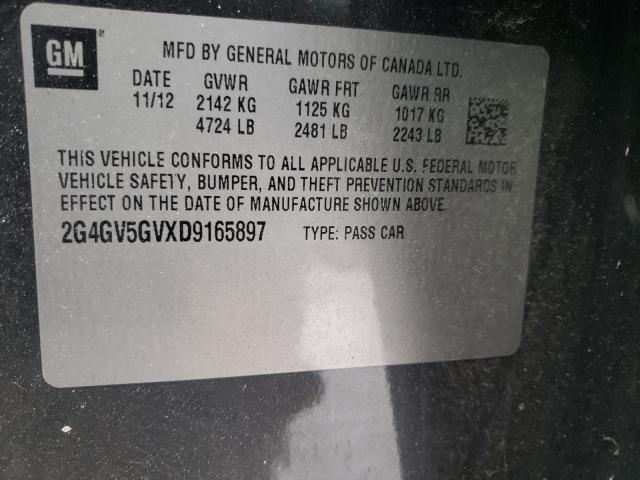 2013 BUICK REGAL GS 2G4GV5GVXD9165897