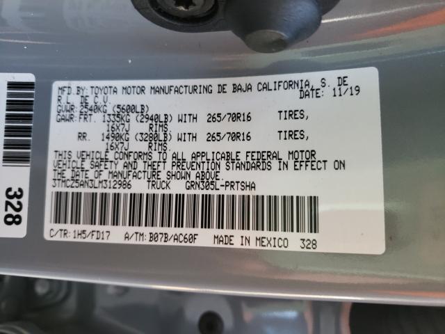 2020 TOYOTA TACOMA DOU - 3TMCZ5AN3LM312986