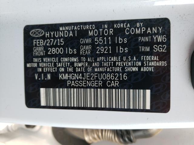 2015 HYUNDAI GENESIS 3. - KMHGN4JE2FU086216
