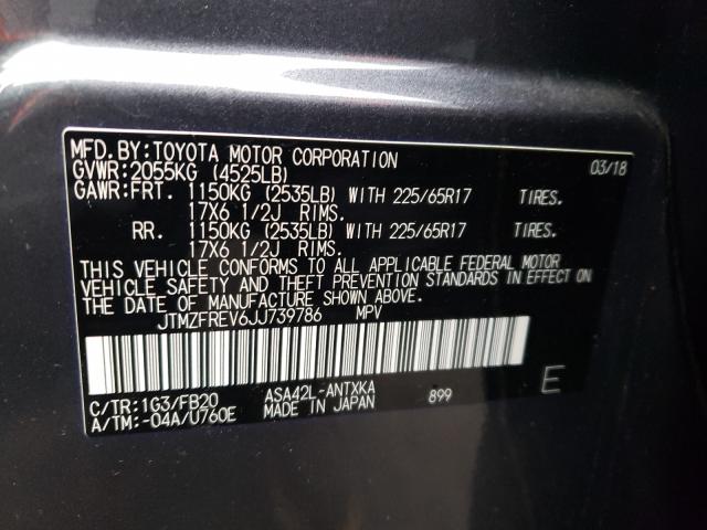 2018 TOYOTA RAV4 LE - JTMZFREV6JJ739786