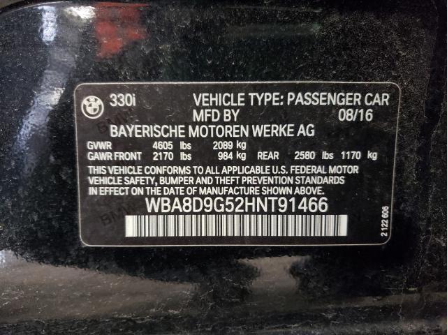 2017 BMW 330 XI WBA8D9G52HNT91466