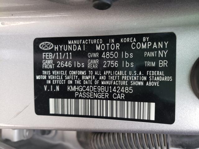 2011 HYUNDAI GENESIS 3. KMHGC4DE9BU142485