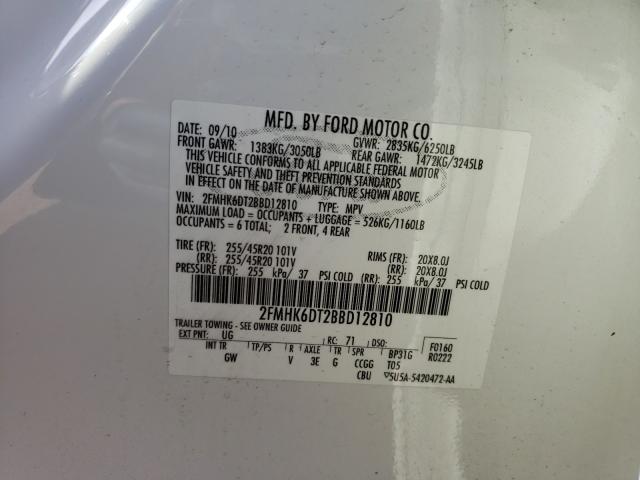 2011 FORD FLEX LIMIT 2FMHK6DT2BBD12810