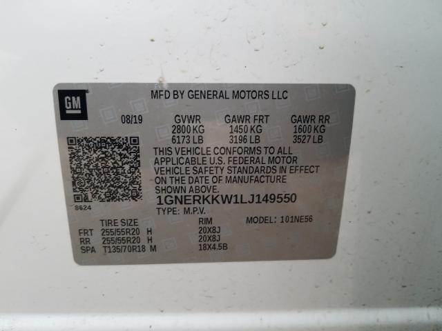 2020 CHEVROLET TRAVERSE P 1GNERKKW1LJ149550