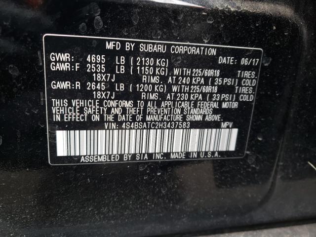 2017 SUBARU OUTBACK TO 4S4BSATC2H3437583