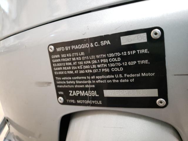 2007 VESPA GTS 250 ZAPM459L575003486