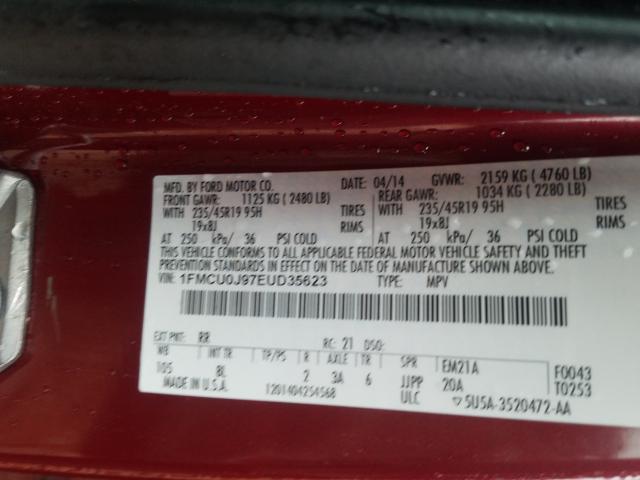 2014 FORD ESCAPE TIT 1FMCU0J97EUD35623